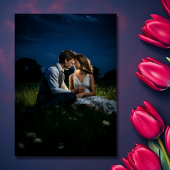 Geschrieben in den Sternen Mond und Tulips Foto Ho Save The Date