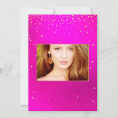 Geschrieben in den Sternen Sweet 16, Flashy Neon P Einladung (Rückseite)