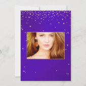 Geschrieben in den Sternen Sweet 16, Ultra Violet Einladung (Rückseite)