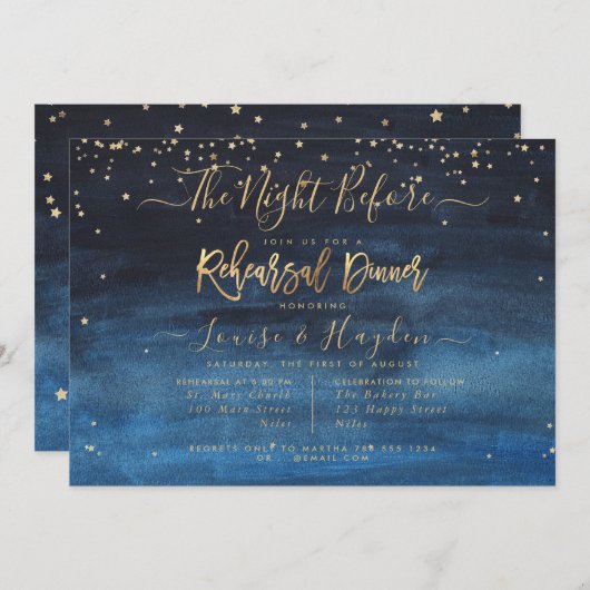 Geschrieben in den Sternen, The Night Before, Prob Ankündigung (Vorne/Hinten)