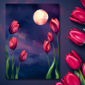 Geschrieben in den Sternen Vollmond und Tulips Hoc Einladung