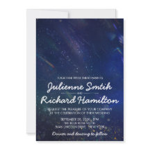 Geschrieben in der Galaxie Hochzeit Einladung