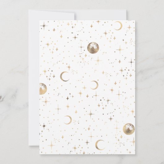 Geschrieben in der Stars Celestial Engagement Part Einladung (Rückseite)