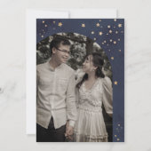 Geschrieben in der Stars Celestial Moody Wedding Einladung (Rückseite)