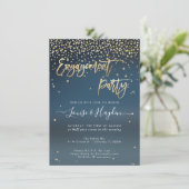 Geschrieben in der Stars-Engagement-Partei Ankündigung (Stehend Vorderseite)