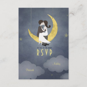 Geschrieben in der Stars Hochzeit RSVP Einladung