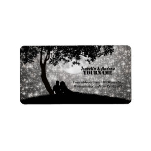 Geschrieben in der Sternenanschrift Adressaufkleber