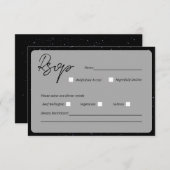 Geschrieben in der Sternenkarte RSVP Karte (Vorne/Hinten)