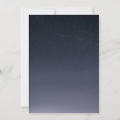 Geschrieben in der Sternennachtssonne Hochzeit Einladung (Rückseite)