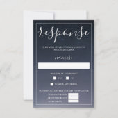 Geschrieben in der Sternennachtssonne Hochzeit RSVP Karte (Vorderseite)