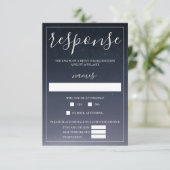 Geschrieben in der Sternennachtssonne Hochzeit RSVP Karte (Stehend Vorderseite)