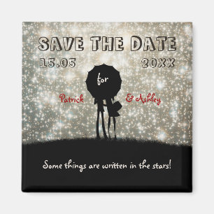 Geschrieben in die Sterne, die Save the Date Magnet
