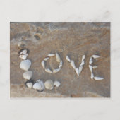 Geschrieben in Liebe Postkarte (Vorderseite)