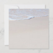 Geschrieben in Sand Tropical Beach Hochzeit Einlad Einladung (Rückseite)