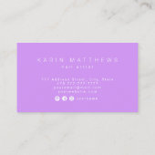 Geschrieben mit Bürstennagel-Inschrift Visitenkart Visitenkarte (Rückseite)