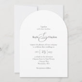 Geschrieben, nur auf dem Text vorkommende Hochzeit Einladung (Vorderseite)