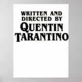 Geschrieben und geleitet von Quentin Tarantino Poster (Vorne)