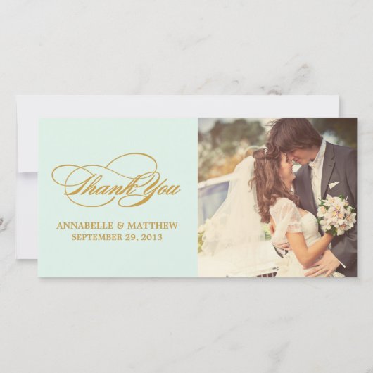 GESCHRIEBEN | VIELEN DANK FÜR IHRE FOTOKARTE DANKESKARTE (Vorderseite)