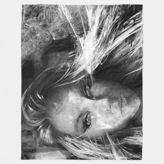 Geschrieben vom Wind Fleecedecke (Vorderseite)