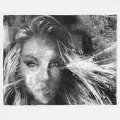 Geschrieben vom Wind Fleecedecke (Vorderseite (Horizontal))