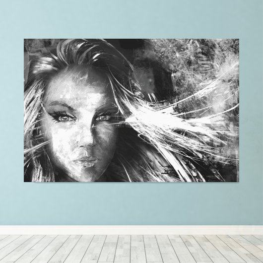 Geschrieben vom Wind Leinwanddruck (Insitu (Holzboden))