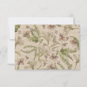 Geschriebene Blume Dankeschön-Karte Dankeskarte (Rückseite)