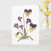 Geschriebene Blume Karte (Gelbe Blume)