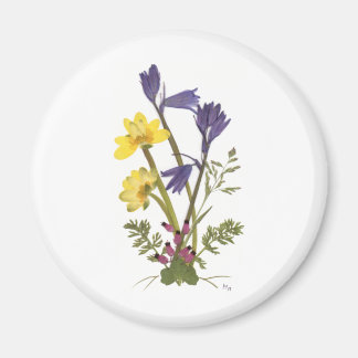 Geschriebene Blume Magnet