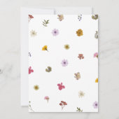 Geschriebene Blume Save the Date (Rückseite)