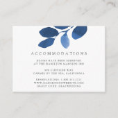 Geschriebene Botanische Hotelunterkunftskarten Begleitkarte (Vorderseite)