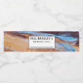 Geschriebene Etiketten für Wasserflaschen (Einzelnes Label)