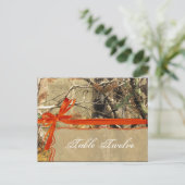 Geschriebene Platzkarte Jäger Camoflouge Camouflag Postkarte (Stehend Vorderseite)