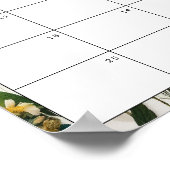 Geschriebene Wildblume Babydusche schätzt den Fäll Poster (Ecke)