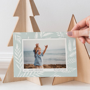 Geschriebenes botanisches horizontales Foto Feiertagskarte