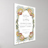Geschriebenes Florals Einzigartiges Hochzeitswillk Foliendrucke (Ablage )