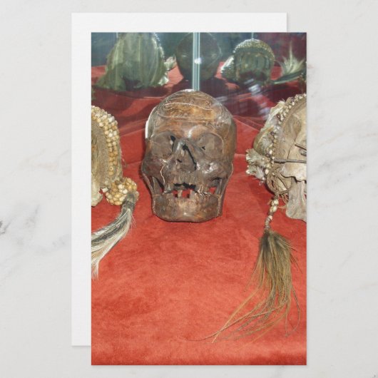 Geschrumpfte Kopf-Voodoo-Anzeige Briefpapier (Vorne/Hinten)