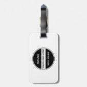 Geschsaftsreise-Logo-Gepäckanhänger Gepäckanhänger (Rückseite vertikal)