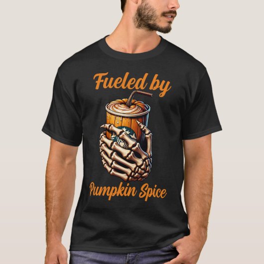Geschürt durch Kürbisspitzkaffee T-Shirt (Vorderseite)