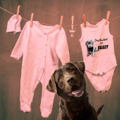 Geschützt durch Bailey Pink Baby Strampler