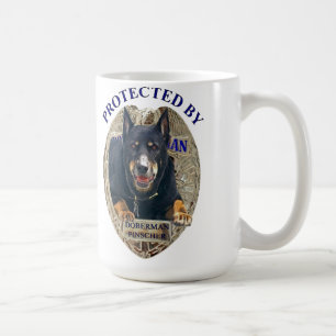 Geschützt durch DobermannPinscher Kaffeetasse