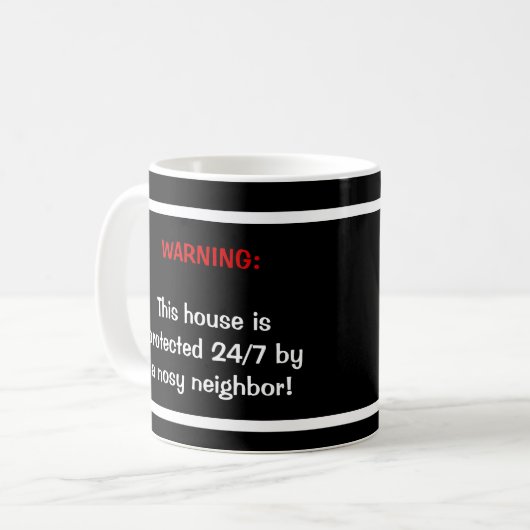 Geschützt durch eine neugierige NachbarTasse Kaffeetasse (Vorderseite Links)