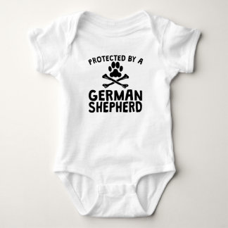 Geschützt durch einen Schäferhund Baby Strampler