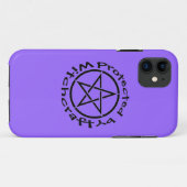 Geschützt durch Hexerei Lila Wiccan iPhone Gehäuse Case-Mate iPhone Hülle (Rückseite (Horizontal))