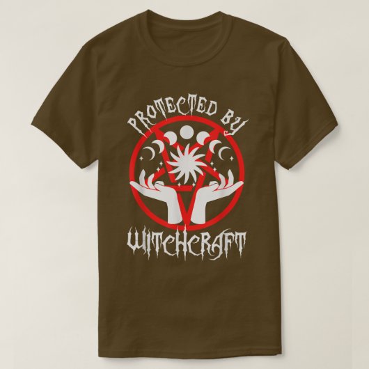 Geschützt durch Hexerei-T - Shirt (Design vorne)