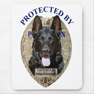 Geschützt durch Schäferhund Mousepad