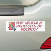 Geschützt durch Voodoo Autoaufkleber (Auf Auto)