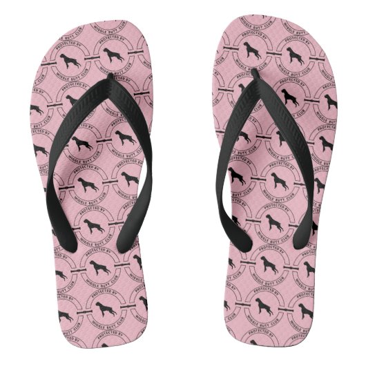 Geschützt durch Wiggle Hintern Club Flip Flops Badesandalen (Fußbett)