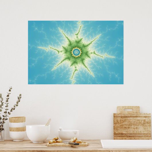 Geschützt - Fraktal Poster (Küche)