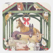 geschützt quadratischer aufkleber (Vorderseite)