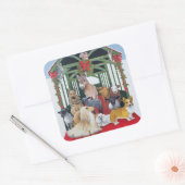 Geschützt Quadratischer Aufkleber (Umschlag)